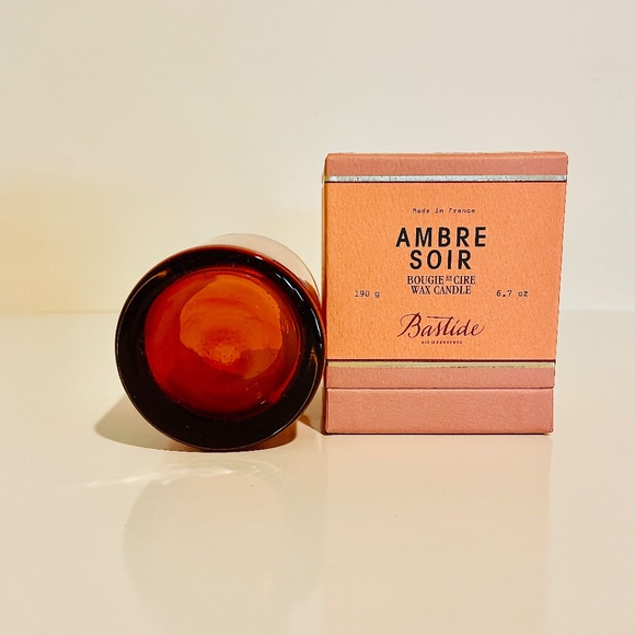 Bastide Aix en Provence Amber Soir Empty Bubble Glass Candle Holder Vessel 6.7oz - Picture 7 of 7